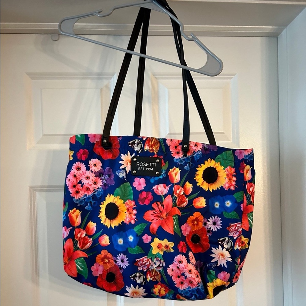 Flowered Tote Bag